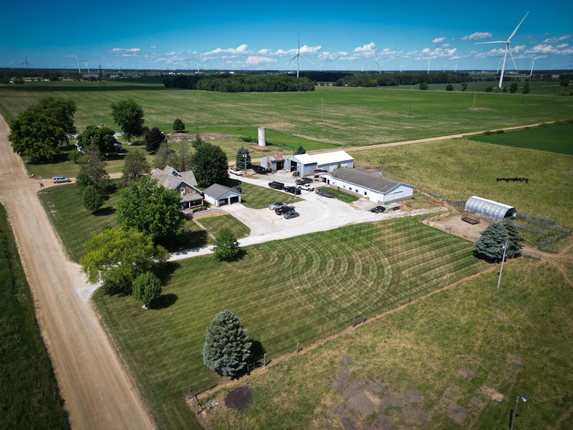 Aerial of maintained property